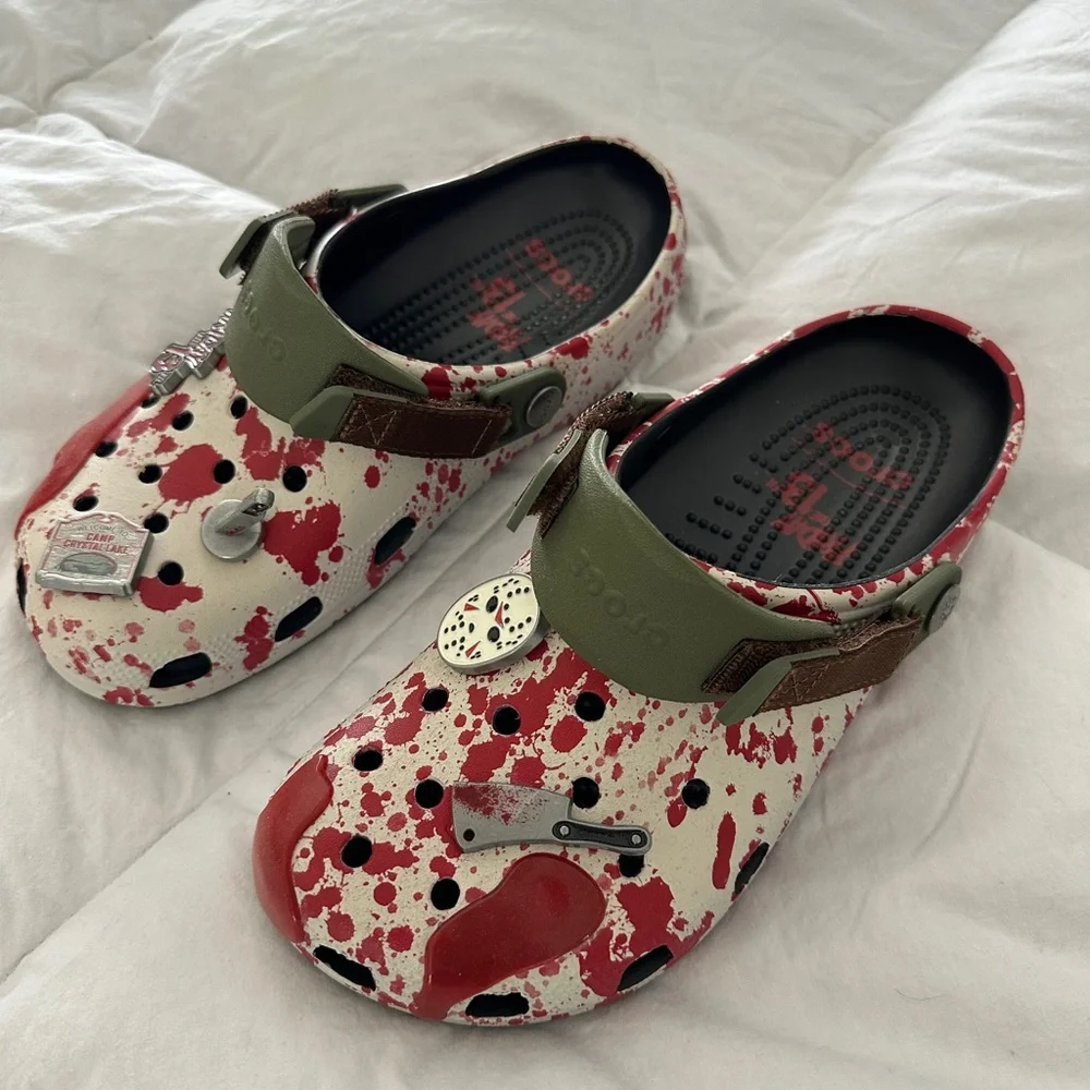Friday the 13th Crocs- Men’s 8 / Women’s 10 NWOT - Picture 1 of 6